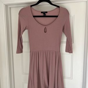 Forever 21 Mauve Ribbed Dress